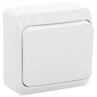 Выключатель Этюд 1-ОП белый (25)