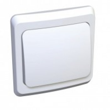 Выключатель Этюд 1-СП белый (20)