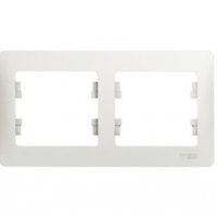 Рамка Glossa 2-ая горизонтальная белый (30/180)