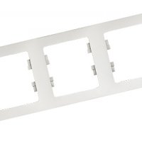 Рамка Glossa 3-ая горизонтальная белый (15)