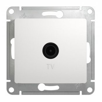 Механизм розетки Glossa телевизионная оконечная белый (10)