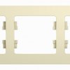 Рамка Glossa 3-ая горизонтальная бежевый (15)