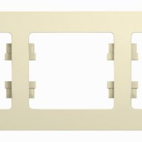 Рамка Glossa 3-ая горизонтальная бежевый (15)
