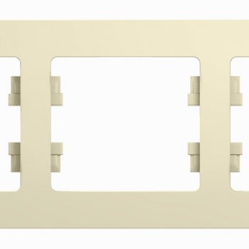 Рамка Glossa 3-ая горизонтальная бежевый (15)