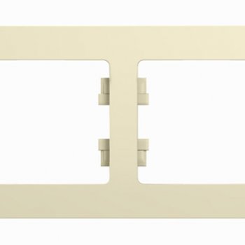 Рамка Glossa 4-ая горизонтальная бежевый (15)