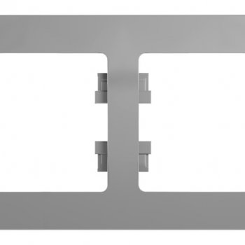 Рамка Glossa 2-ая горизонтальная алюминий (30)