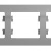 Рамка Glossa 3-ая горизонтальная алюминий (5)