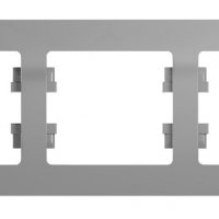 Рамка Glossa 3-ая горизонтальная алюминий (5)