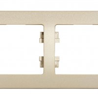 Рамка Glossa 2-ая горизонтальная титан (30)