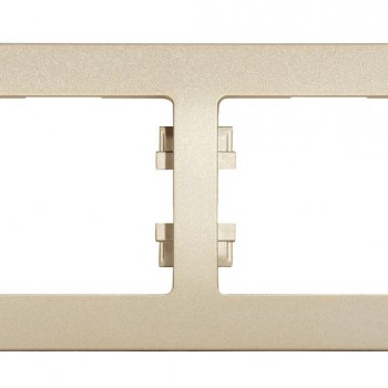 Рамка Glossa 2-ая горизонтальная титан (30)