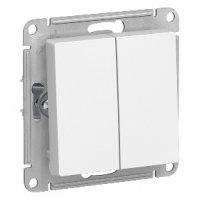 Механизм выключателя Atlas 2кл белый (20)