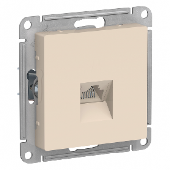Механизм розетки Atlas RJ45 бежевый (10)