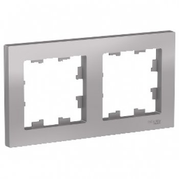 Рамка Atlas 2-ая алюминий (10)