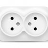 Розетка IONICH 2-ая белый б/з (10/200)