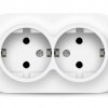 Розетка IONICH 2-ая белый с/з (10/200)