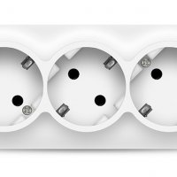Розетка IONICH 3-ая белый с/з (10/80)
