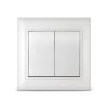 Выключатель Севиль 2кл. белый (10/200)