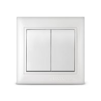 Выключатель Севиль 2кл. белый (10/200)