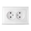 Розетка Севиль 2-ая белый б/з (10/100)