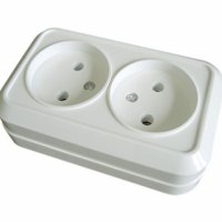 Розетка Олимп 2-ая белый б/з (10/200)