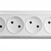 Розетка Олимп 4-ая белый б/з (4/80)