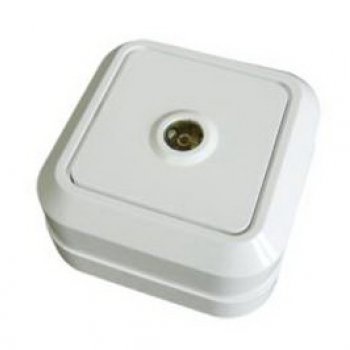 Розетка Олимп TV белый (10)