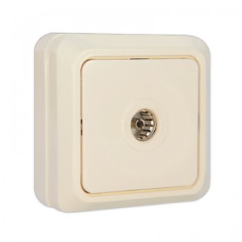 Розетка Олимп TV сл кость (10)