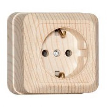 Розетка Олимп 1-ая сосна с/з (10/200)