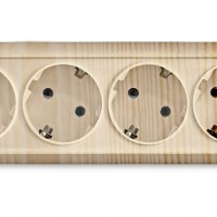 Розетка Олимп 4-ая сосна с/з (10/60)