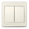 Выключатель Валери 2кл. слоновая кость (10/100)