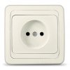 Розетка Валери 1-ая слоновая кость б/з (10/100)