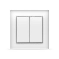 Выключатель Бриллиант 2кл. белый (10)