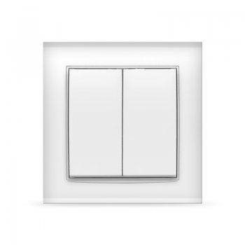 Выключатель Бриллиант 2кл. белый (10)