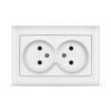 Розетка Бриллиант 2-ая белый б/з (10)