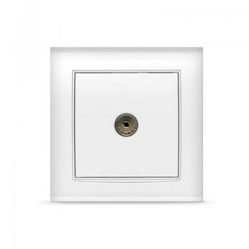 Розетка Бриллиант TV белый (10)