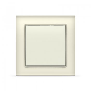 Выключатель Бриллиант 1кл. слоновая кость (10)