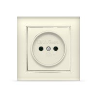 Розетка Бриллиант 1-ая слоновая кость б/з (10)