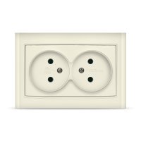 Розетка Бриллиант 2-ая слоновая кость б/з (10)