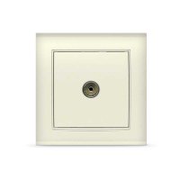 Розетка Бриллиант TV слоновая кость (10)