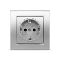 Розетка Бриллиант 1-ая серебро с/з (10)