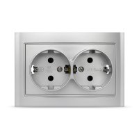 Розетка Бриллиант 2-ая серебро с/з (100)