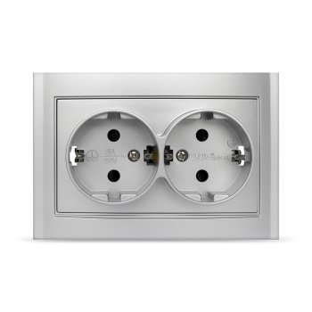 Розетка Бриллиант 2-ая серебро с/з (100)