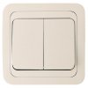 Выключатель Makel Mimoza 2 кл. крем (12)
