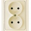 Розетка Makel Mimoza 2-ая крем б/з (12)