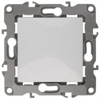 Механизм выключателя Эра 12 1кл без лапок белый (10)