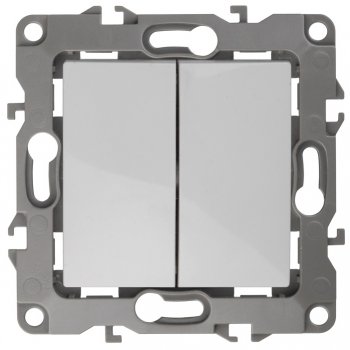 Механизм выключателя Эра 12 2кл белый (10)