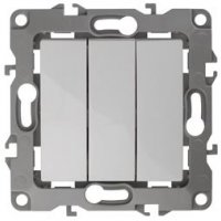 Механизм выключателя Эра 12 3кл белый (10)