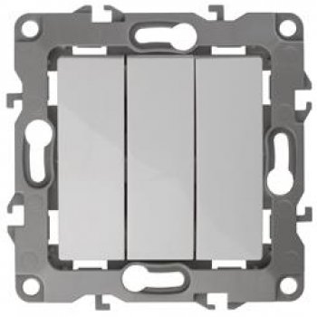 Механизм выключателя Эра 12 3кл белый (10)