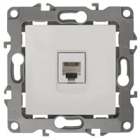 Механизм розетки Эра 12 RJ11 1-ая белый (10)