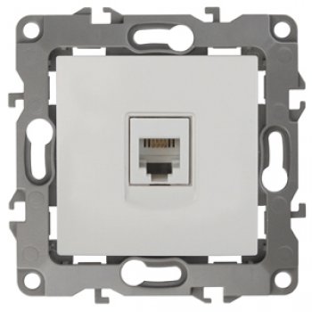 Механизм розетки Эра 12 RJ11 1-ая белый (10)